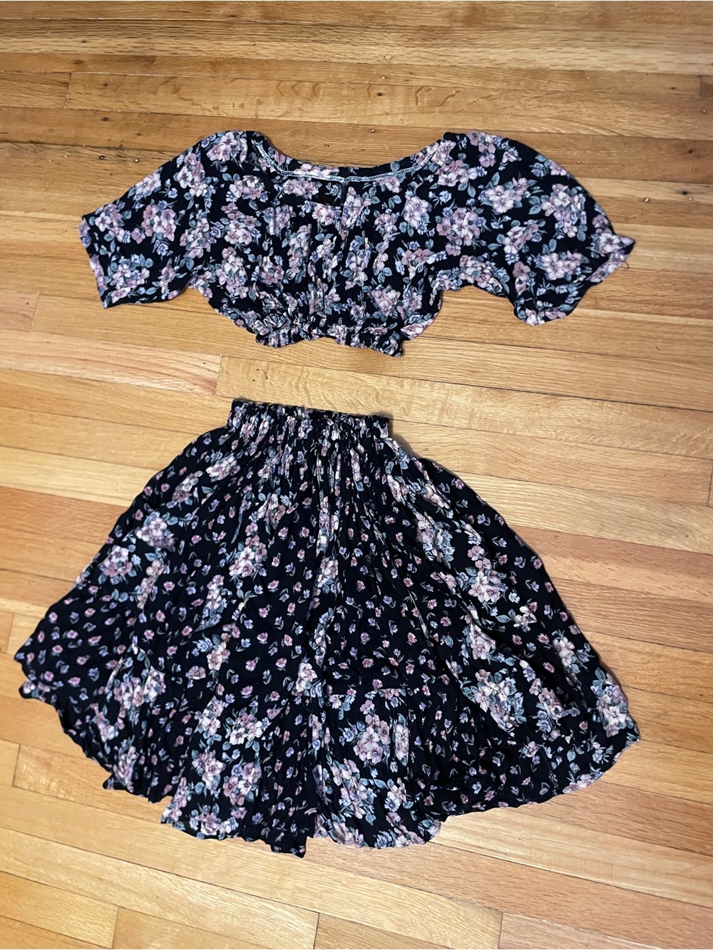 Vintage Top and Skirt Set